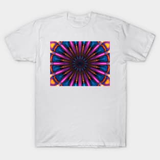 Orange and Indigo Starburst T-Shirt